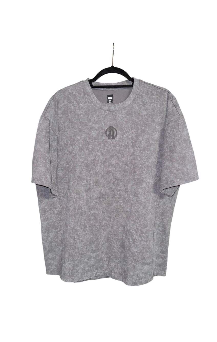 Animal T-Shirt Size XL Grey Acid Wash Monogram Logo Short Sleeve Tee
